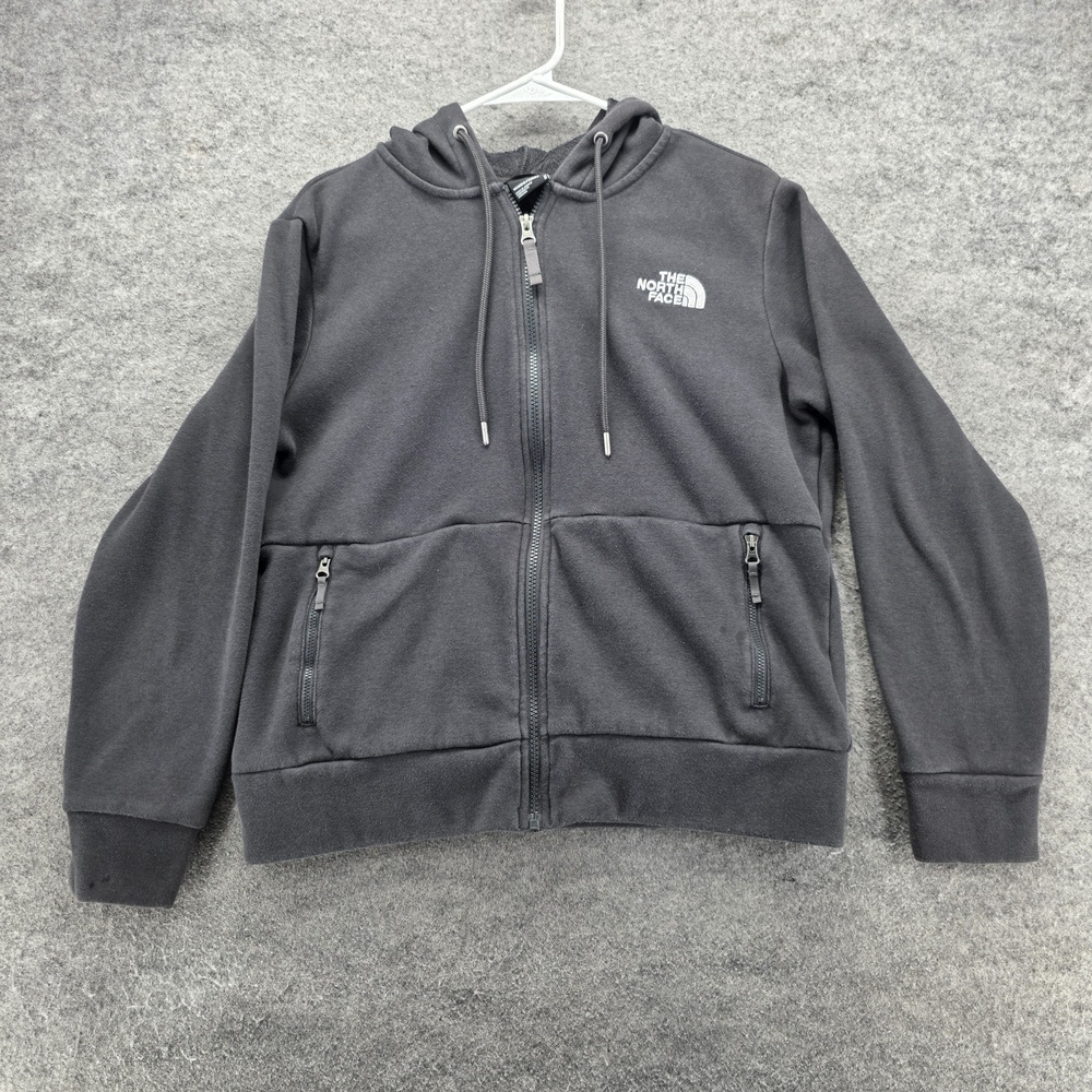 North Face Hoodie Womens Medium Full Zip Fleece Lined Pockets Outdoor Jacket